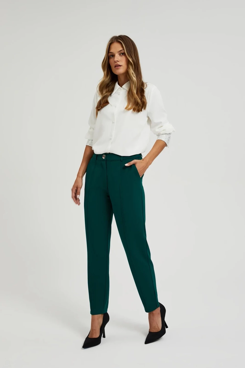 Marisse Women's Trousers Z-Sp-4503 D.Green