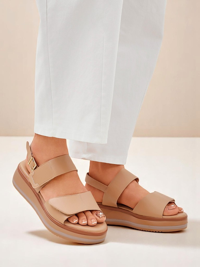 Resti Royal Fashion Women's Thick-Soled Tulip Sandals