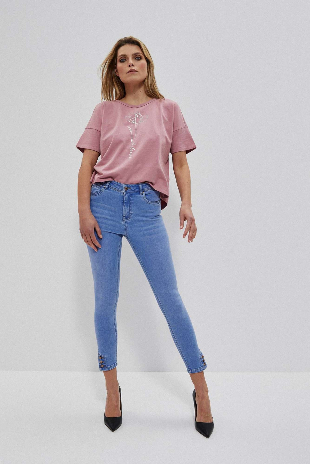 Marisse Medium Waist Jeans L-Je-3714 Blue