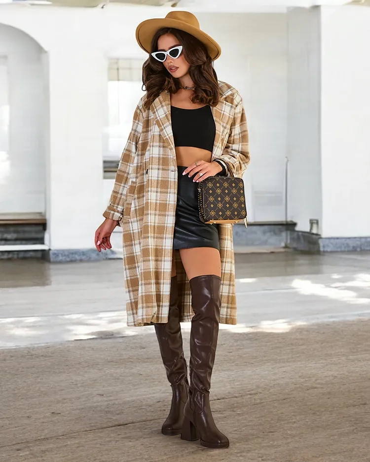 Resti Womens checkered coat