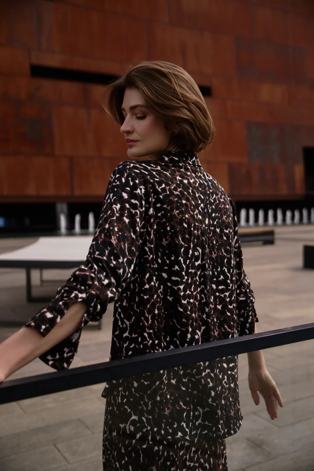 Marisse Brown Viscose Shirt