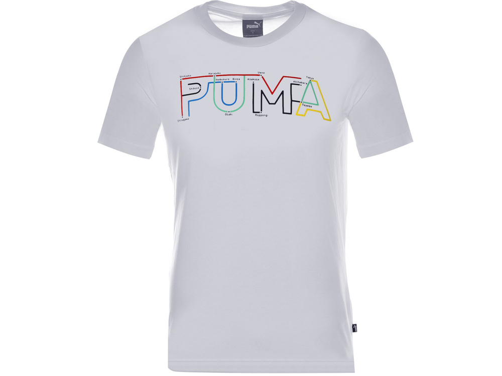 Puma bílé tričko Graphic 584712-02