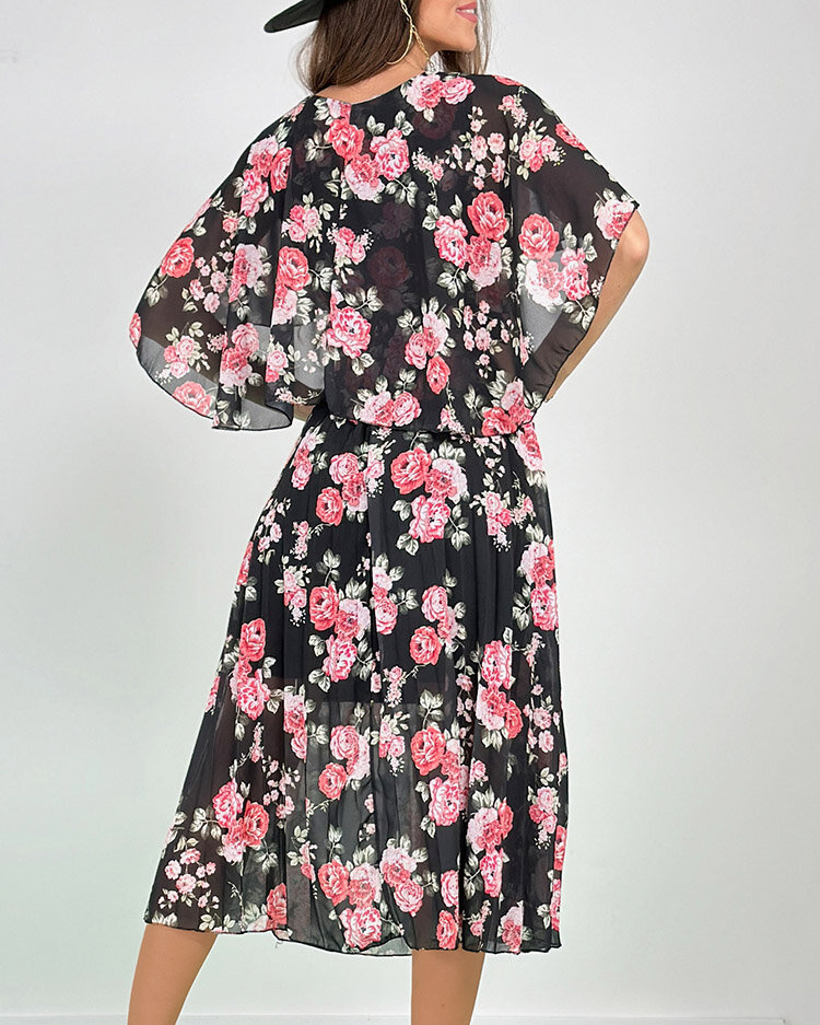 Resti Women's pleated floral midi dress