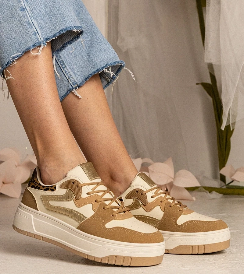 Gemre Adidași sportivi bej pentru femei Seisha