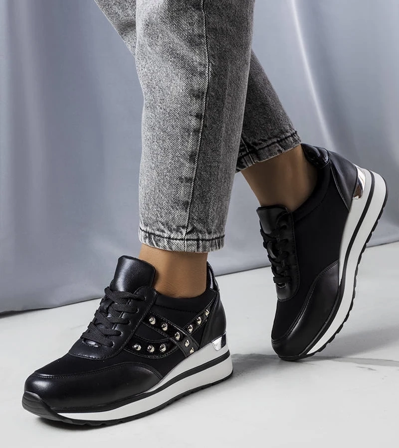 Gemre Adidași negri pe o talpă Mely îndrăzneață