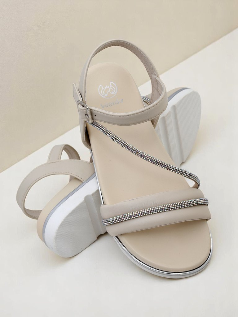 Resti Royal Fashion Women's Rhinestone Wedge Sandals Magnol