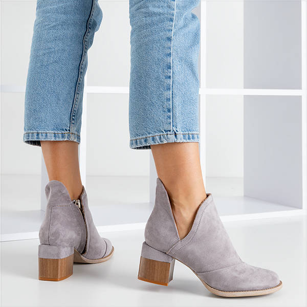 Resti Gray women's ankle boots Jeneuer - Footwear