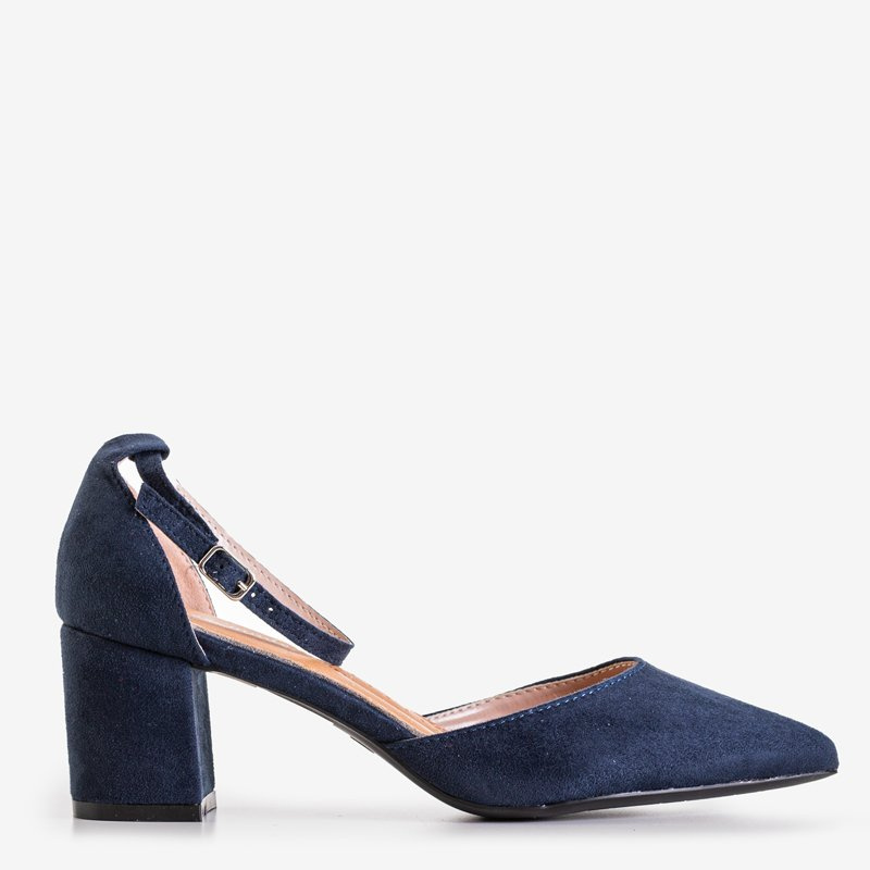 Resti Navy blue women's sandals on the post by Rumil - Footwear