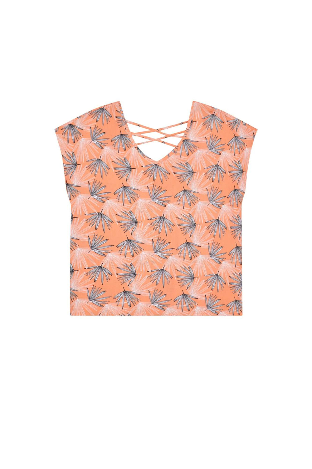 Viscose shirt with open back