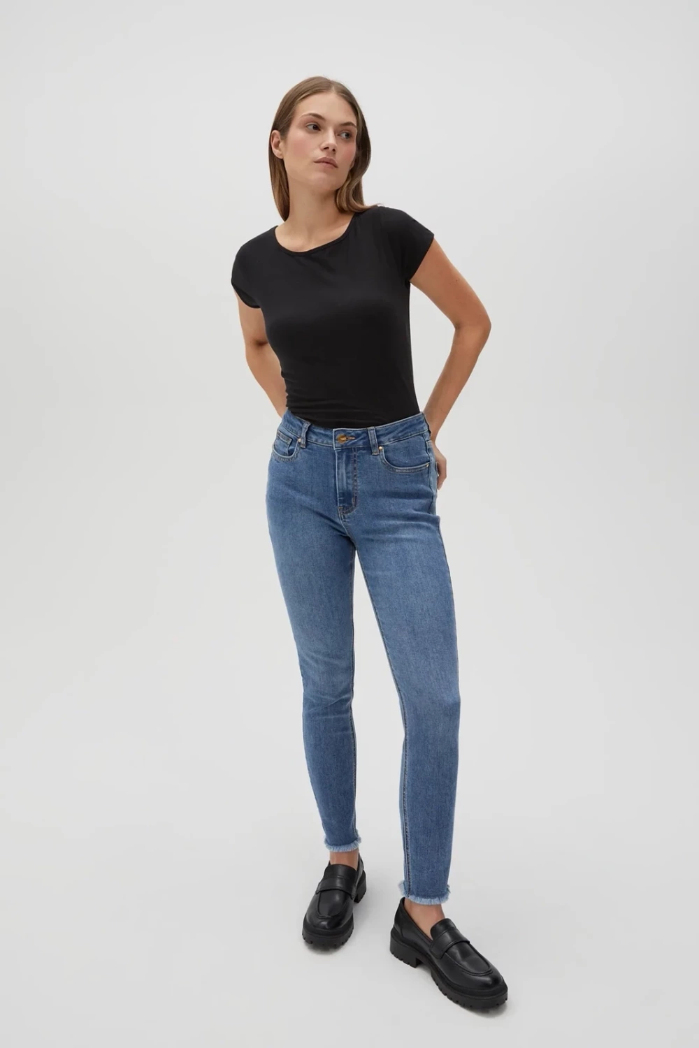 Marisse Women's T-Shirt L-Ts-4622 Black