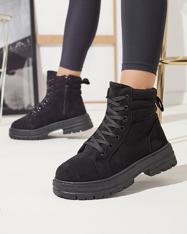 Resti Women&#039;s insulated trapper boots in black colozre Tivica - Footwear