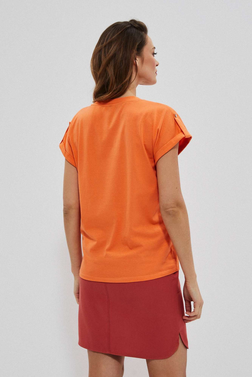 Cotton V-neck blouse