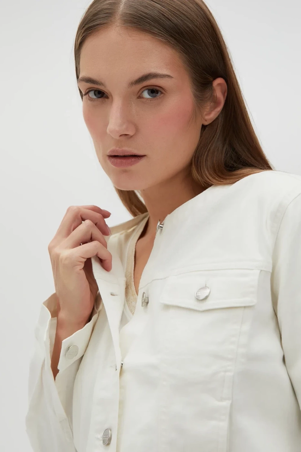 Marisse Women&#039;s Jacket L-Ku-4615 Off White