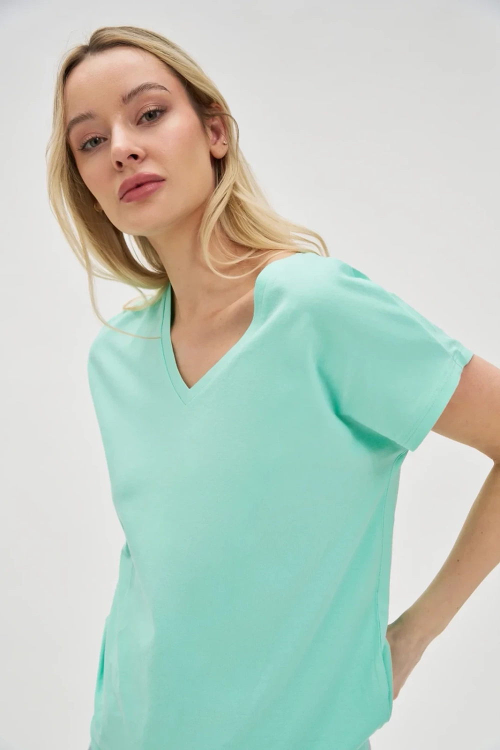 Marisse Womens T-Shirt L-Ts-4623 Mint