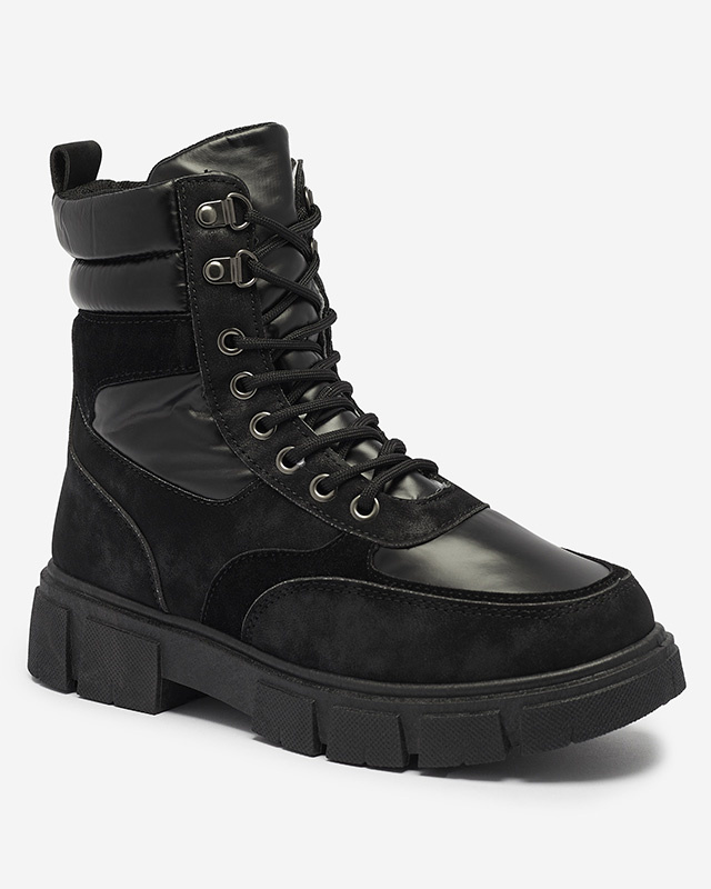 Resti Black women&#039;s insulated trapper boots Kasemi- Footwear