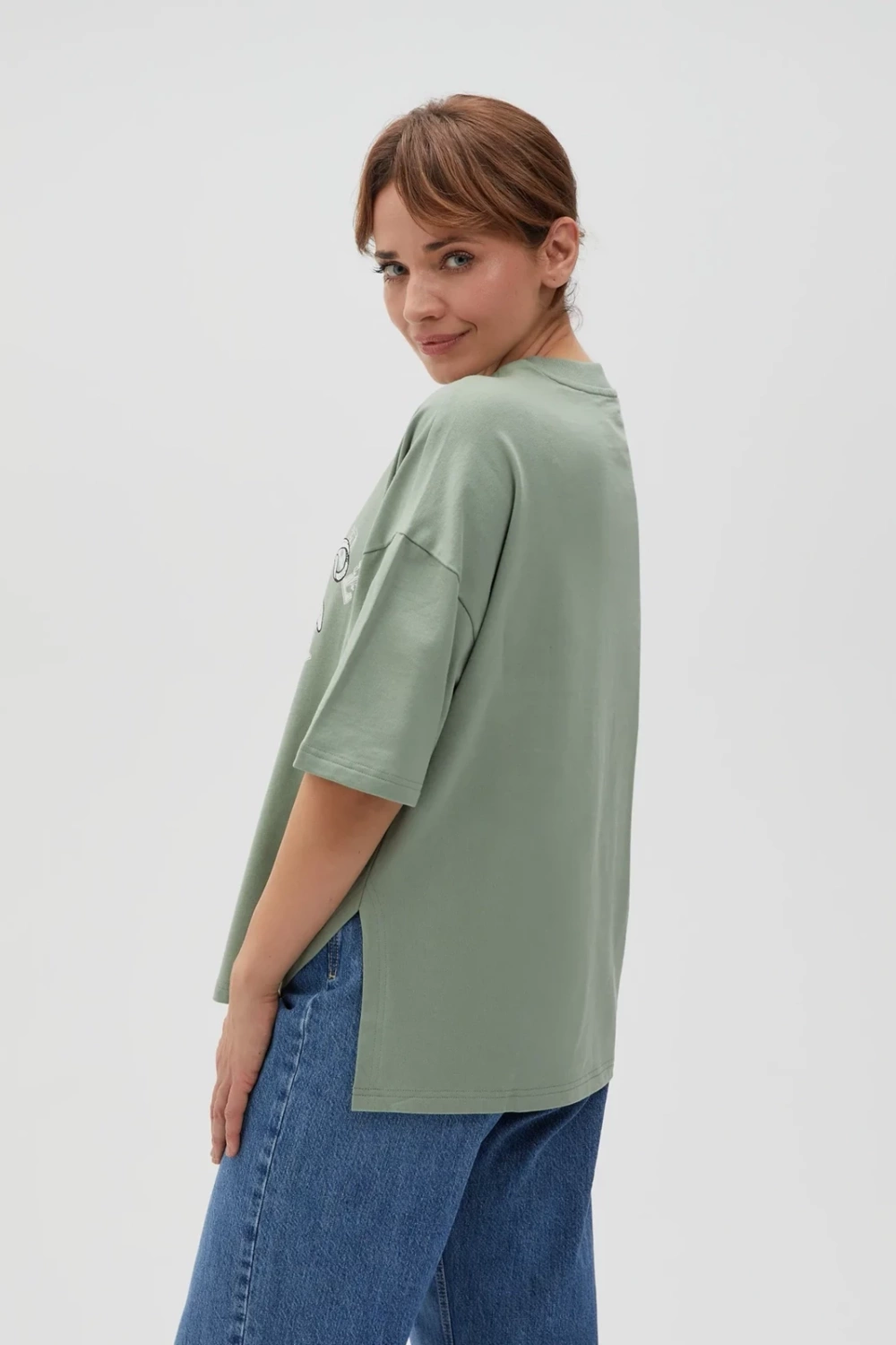 Marisse Women&#039;s Sweatshirt L-Bl-4616 Olive