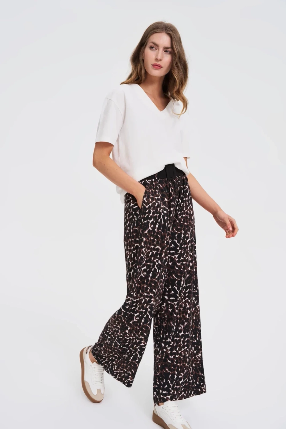 Marisse White V-Neck T-Shirt