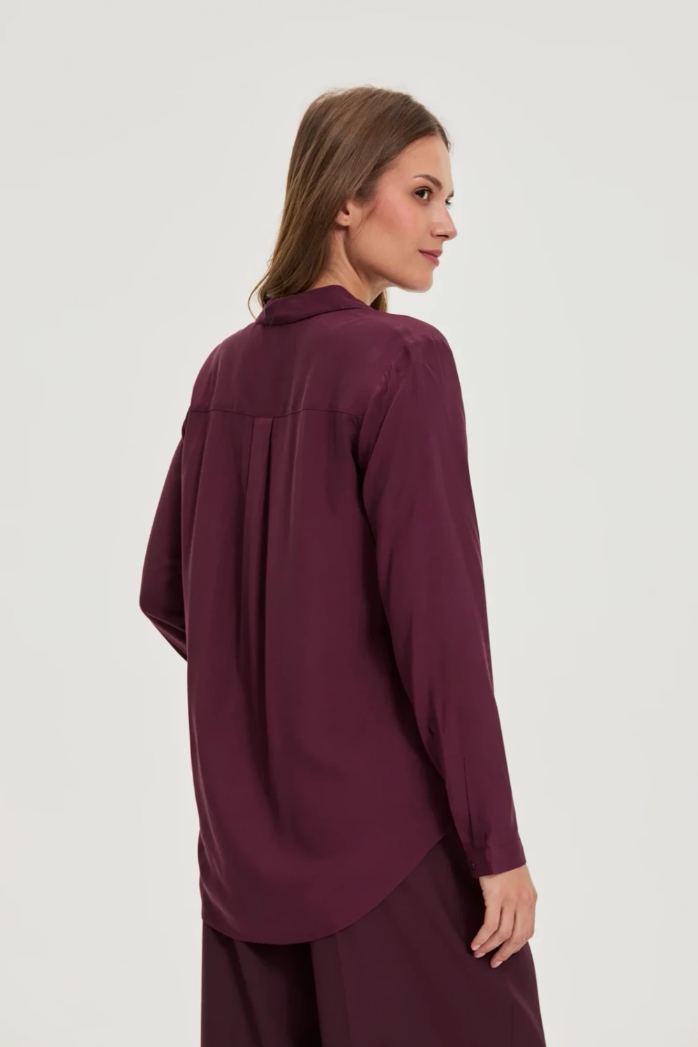 Marisse WOMEN'S SHIRT Z-KO-4822 BURGUNDY