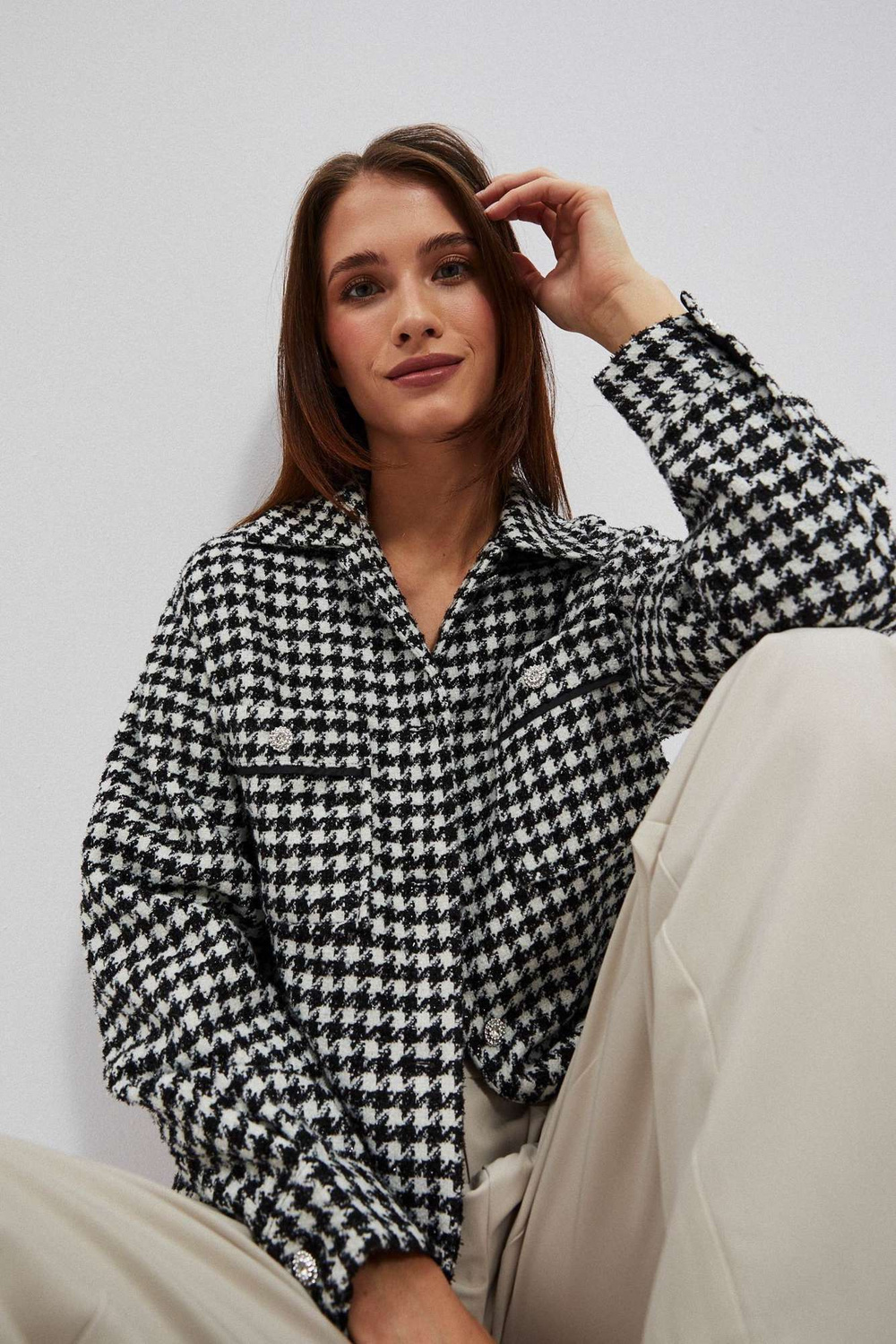 Marisse Women&#039;s Jacket L-Ku-4004 Black_White