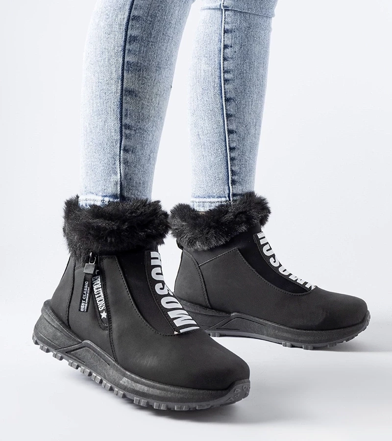 Gemre Sneakers înalte căptușite negre Oneglia