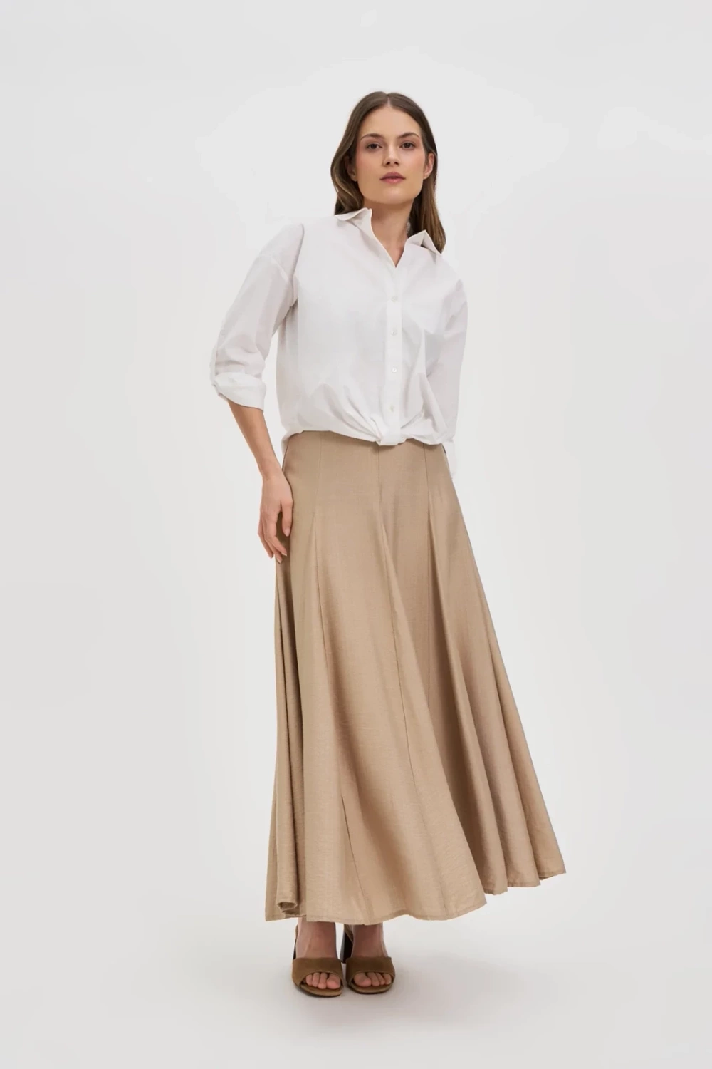 Marisse Women&#039;s Skirt L-Sc-4611 Beige