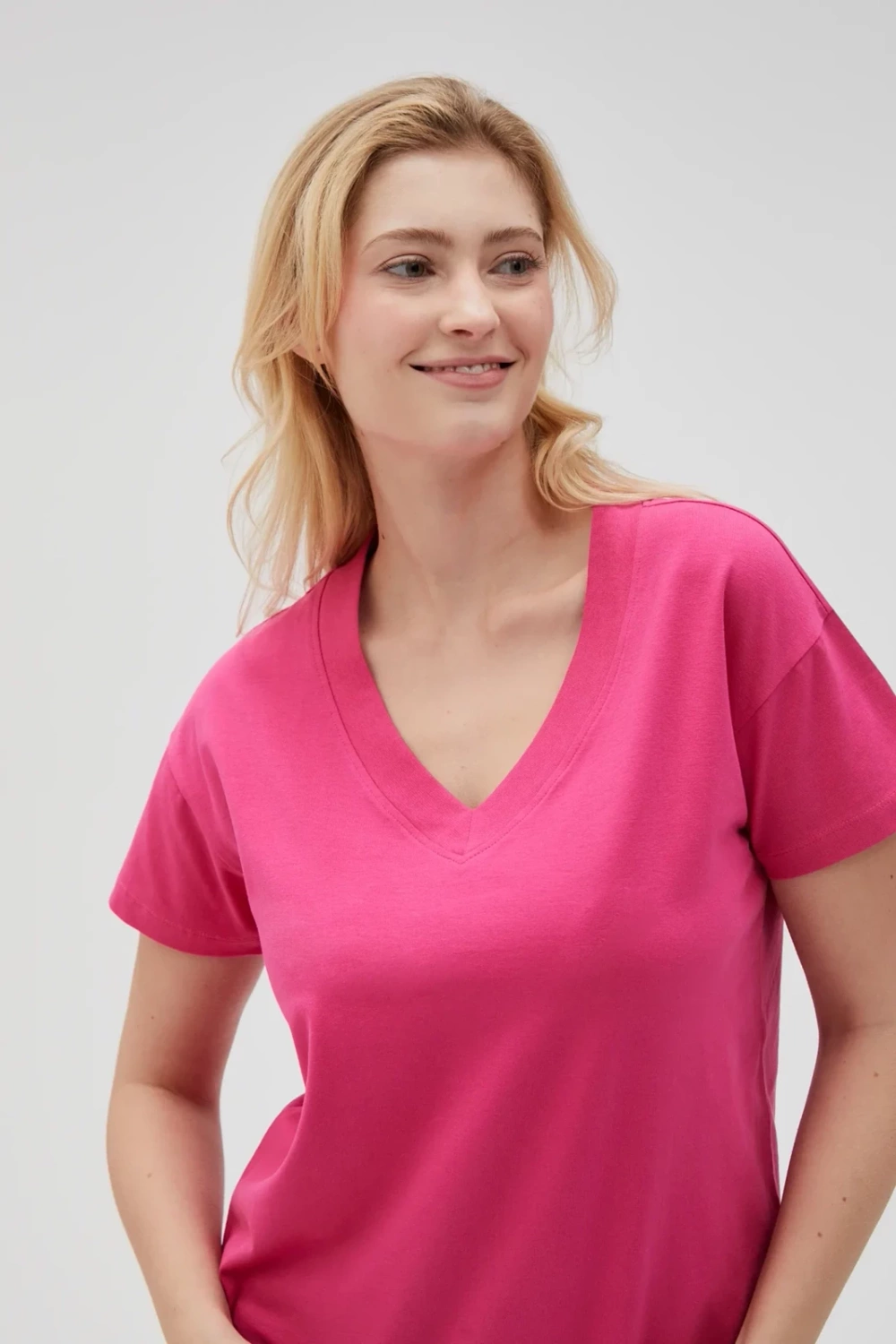 Marisse Women's T-Shirt L-Ts-4625 Fuchsia