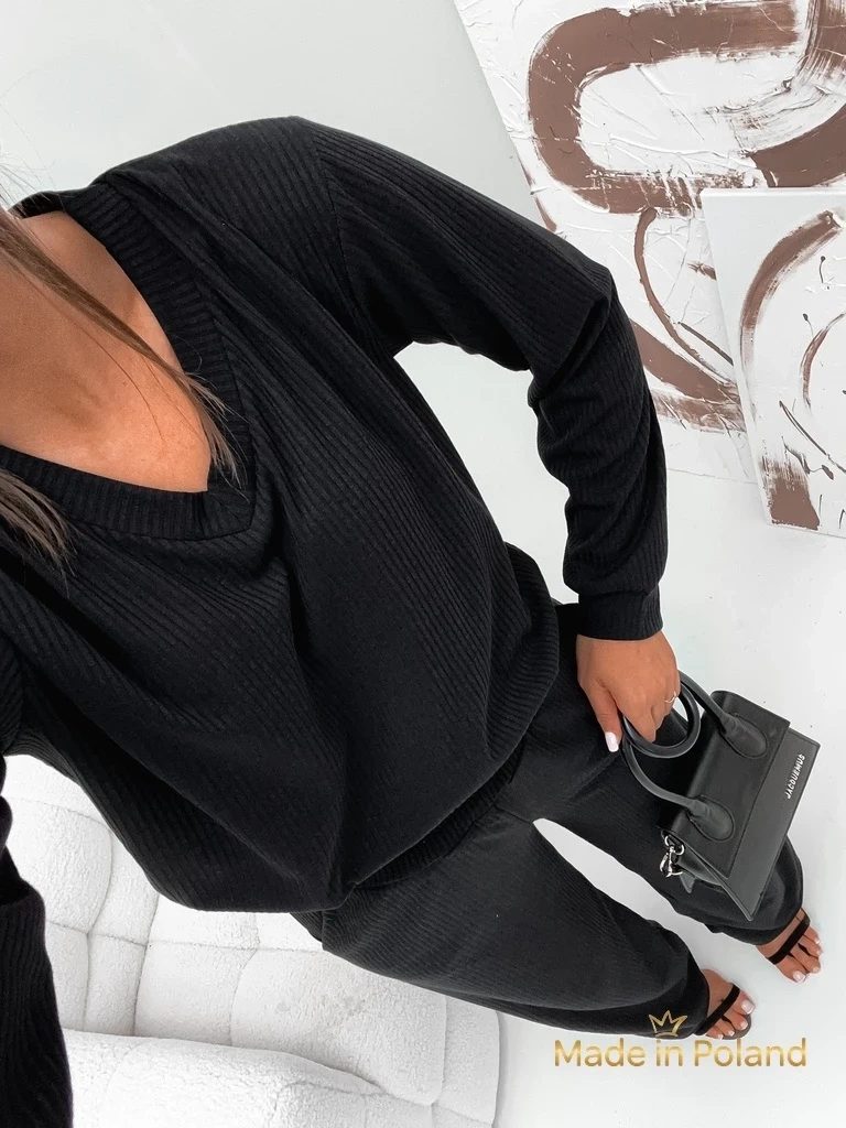 Resti Cotton Women's Knitted Sweater Set Shadow Line