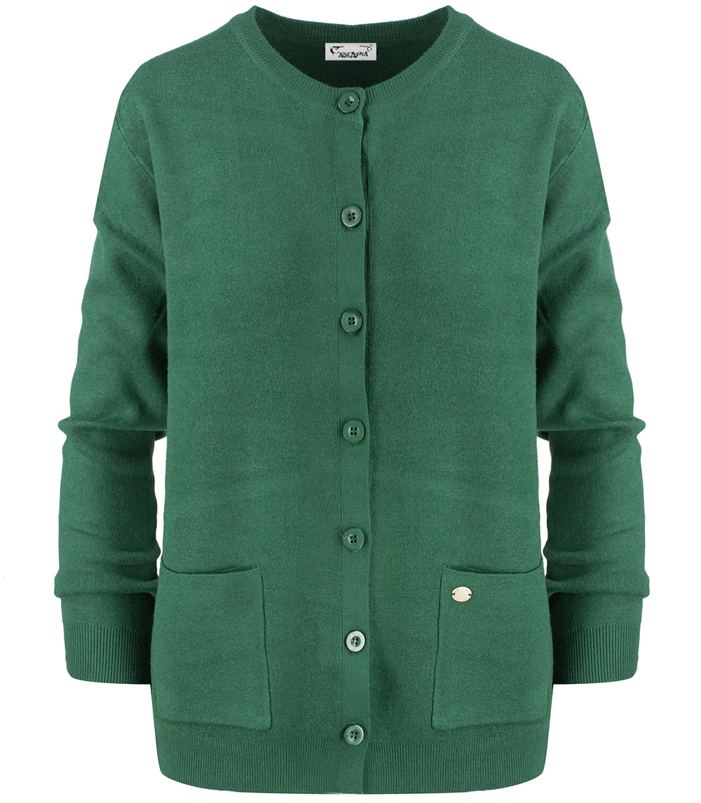 Pri Classic warm thick short LEOILA sweater with button closure