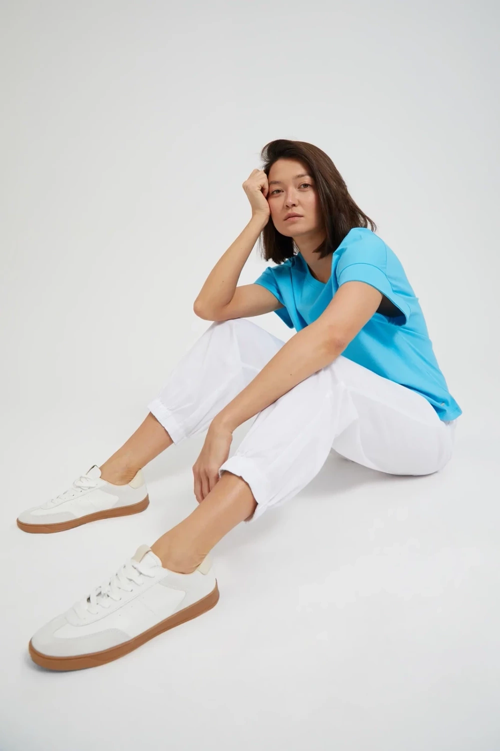 Marisse Women's Trousers L-Sp-4323 White