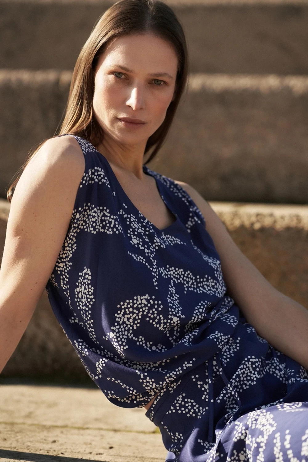 Marisse Women&#039;s Shirt L-Ko-4353 L.Navy