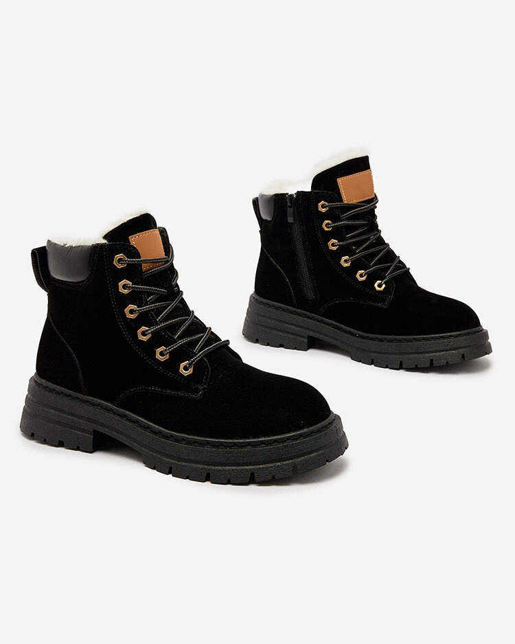 Resti Women&#039;s insulated trapper boots in black Radoras
