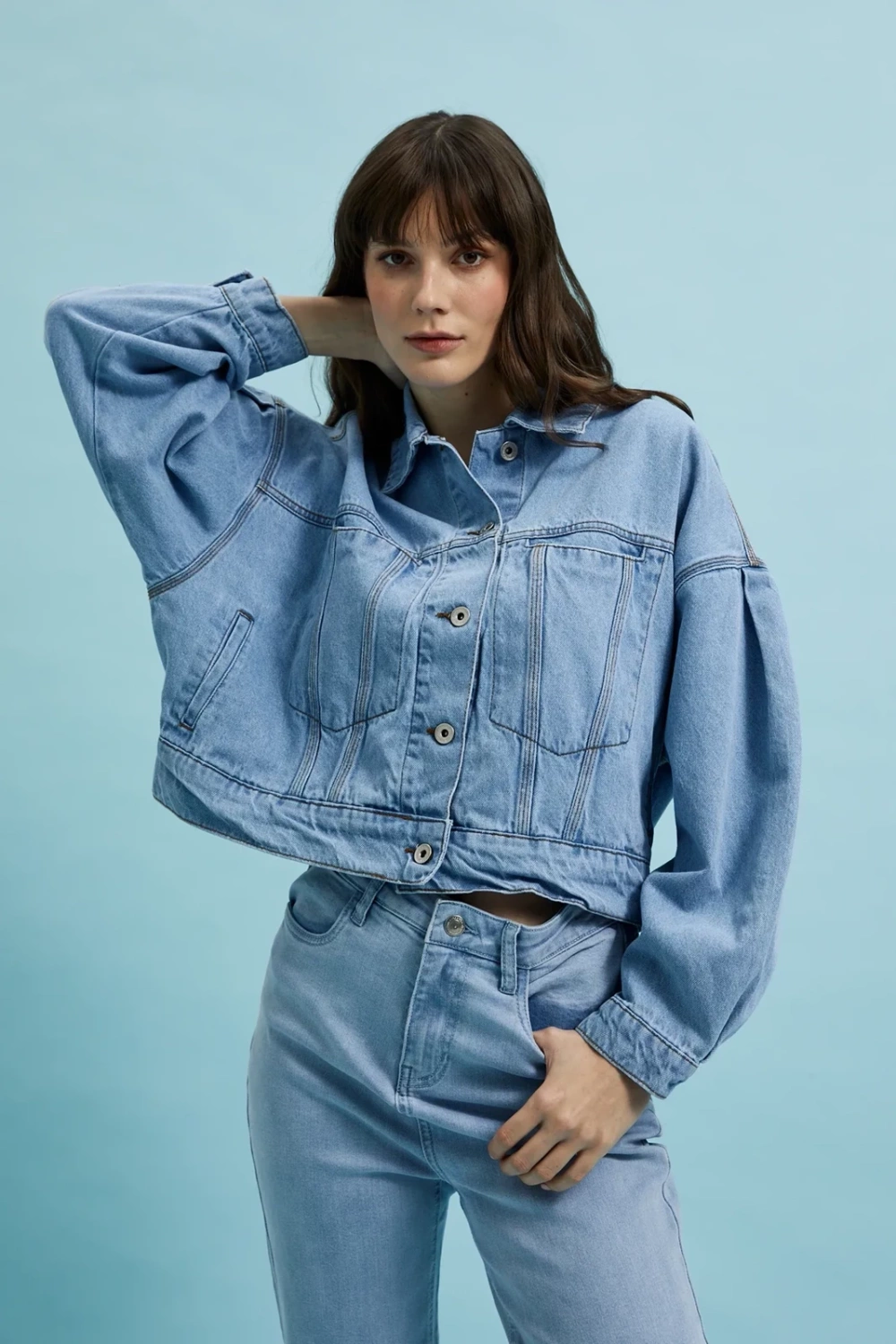 Marisse Women's Jacket L-Ku-4318 Blue