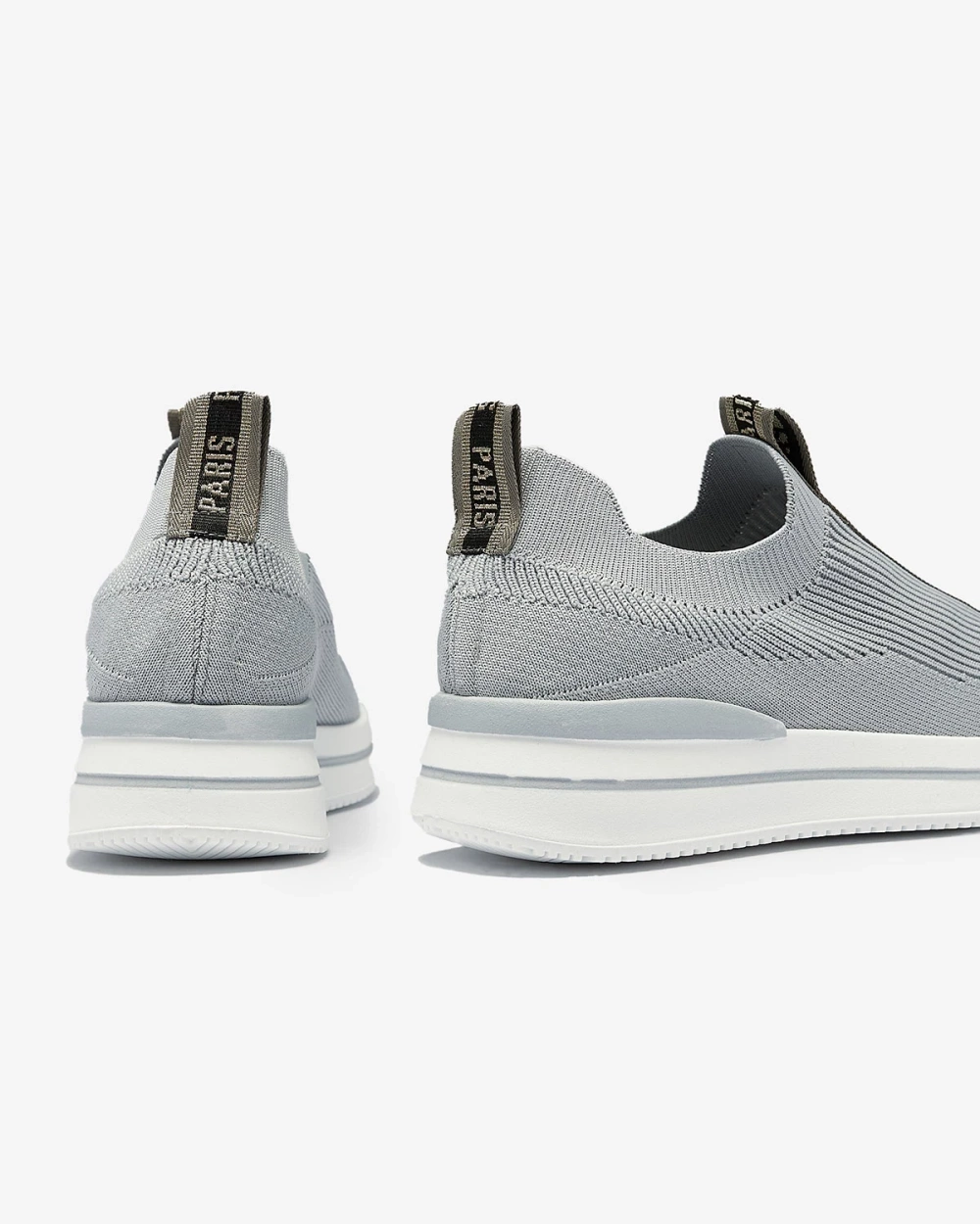 Resti Women&#039;s slip-on sports shoes with lettering in gray Cerppa- Footwear