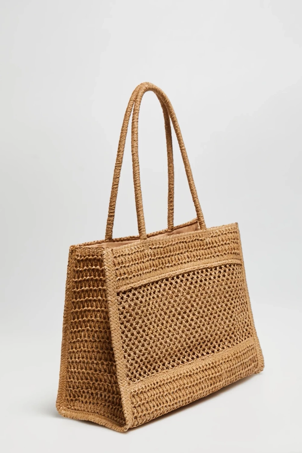 Marisse Beige Beach Bag