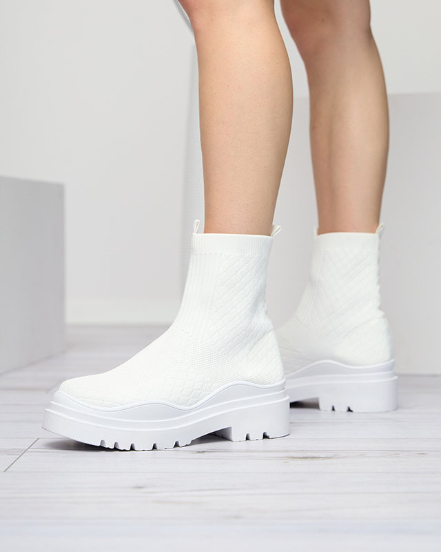 Resti White women&#039;s flat-heeled boots Seritis - Footwear