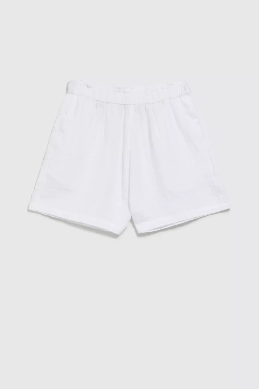 Women&#039;s Linen Shorts MOODO - White