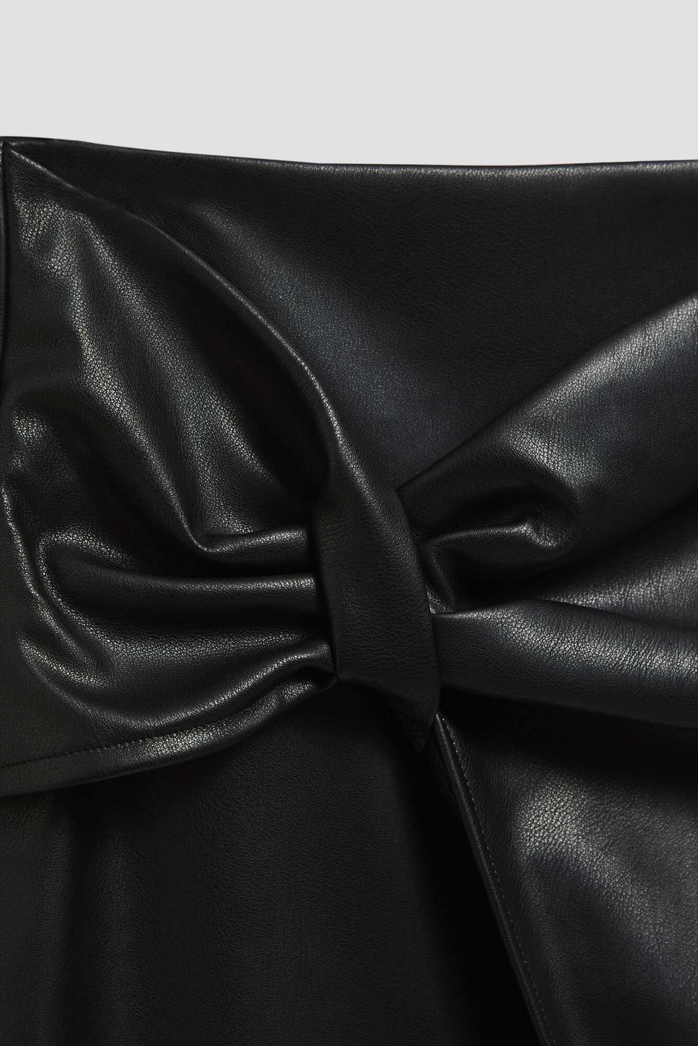 Skirt made of imitation leather