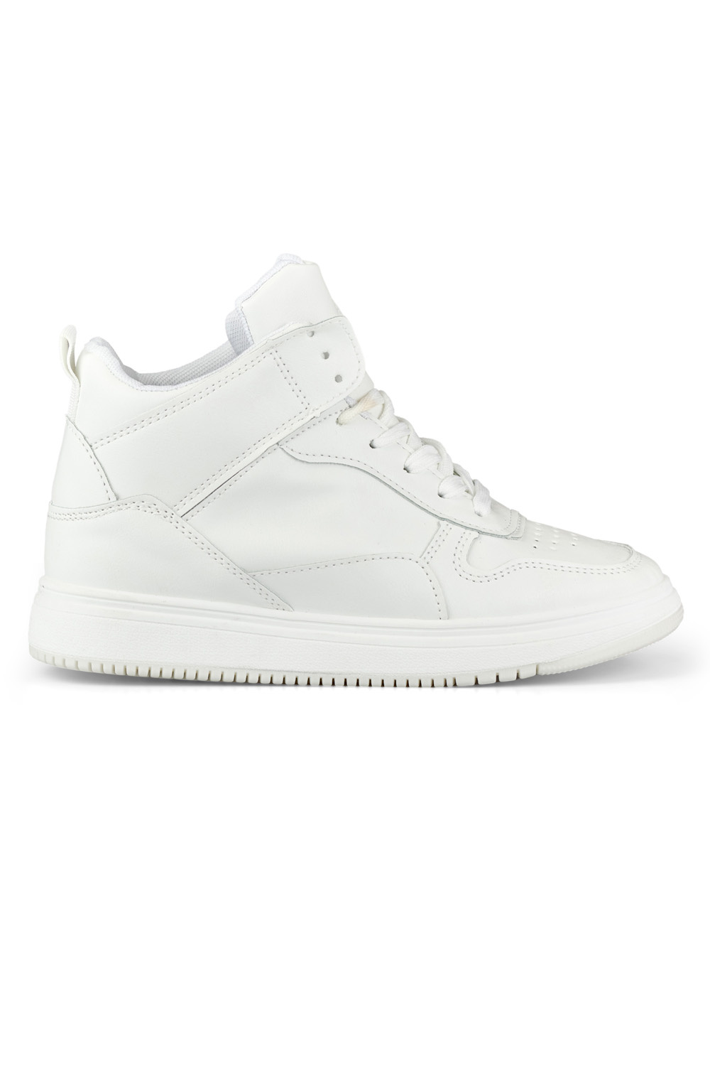 primohurt Białe sneakersy damskie nad kostkę