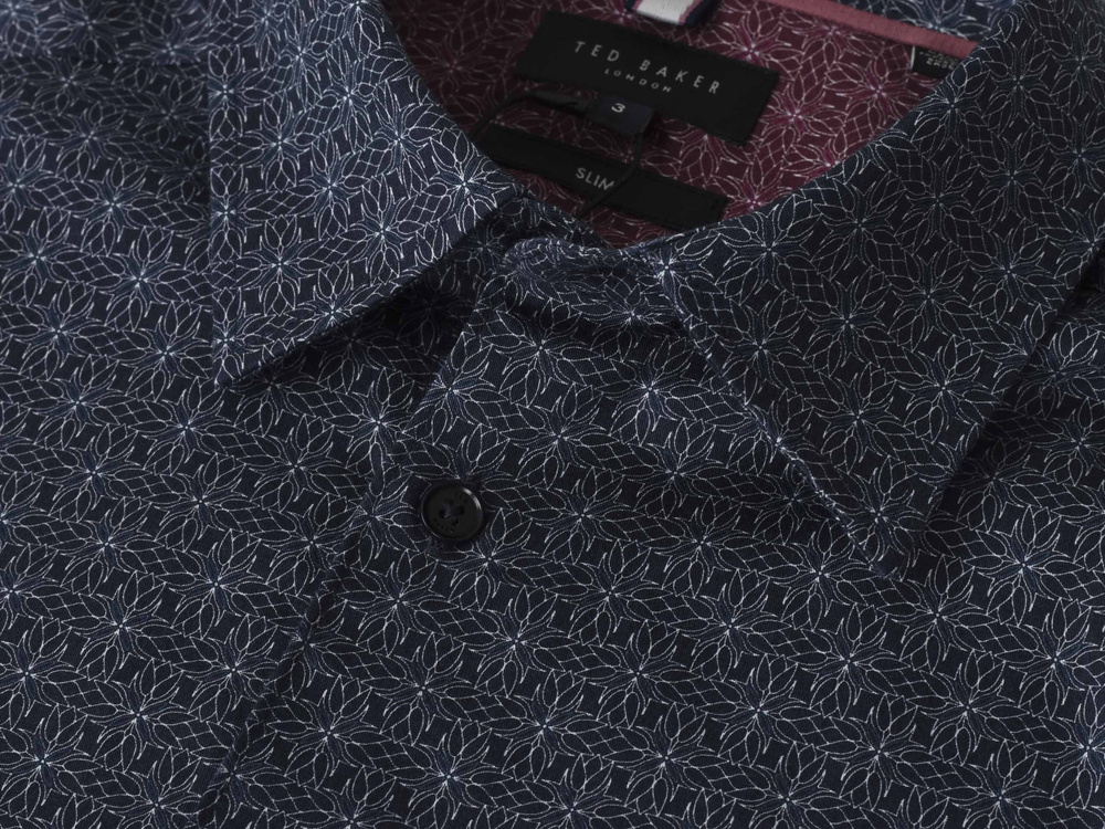 Ted Baker London - košeľa Navy Pavia