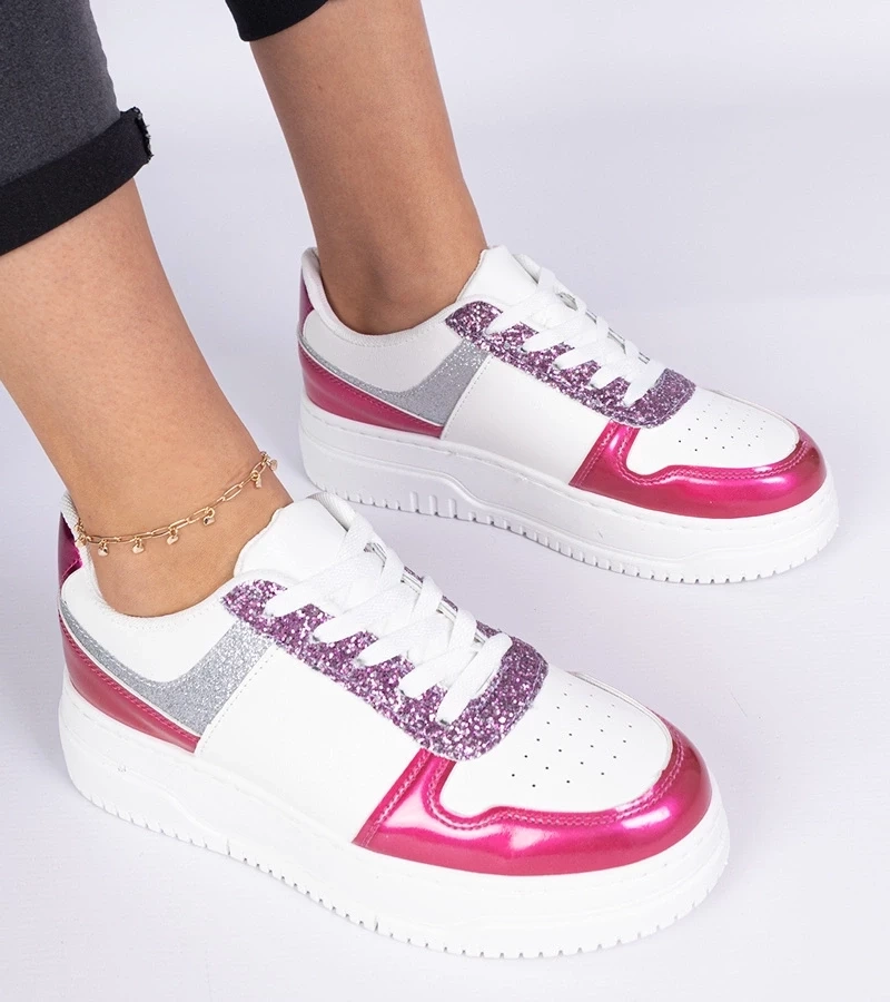 Gemre Adidași roz pentru femei cu talpă groasă Dolla