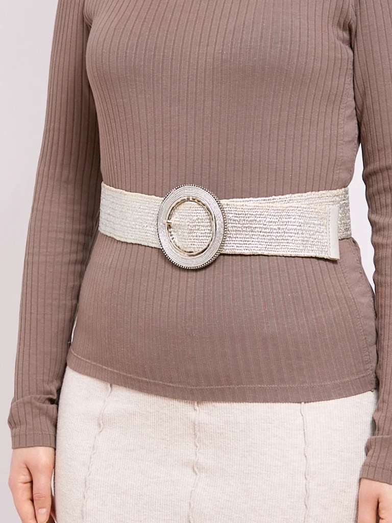 Dámsky široký pletený opasok Resti