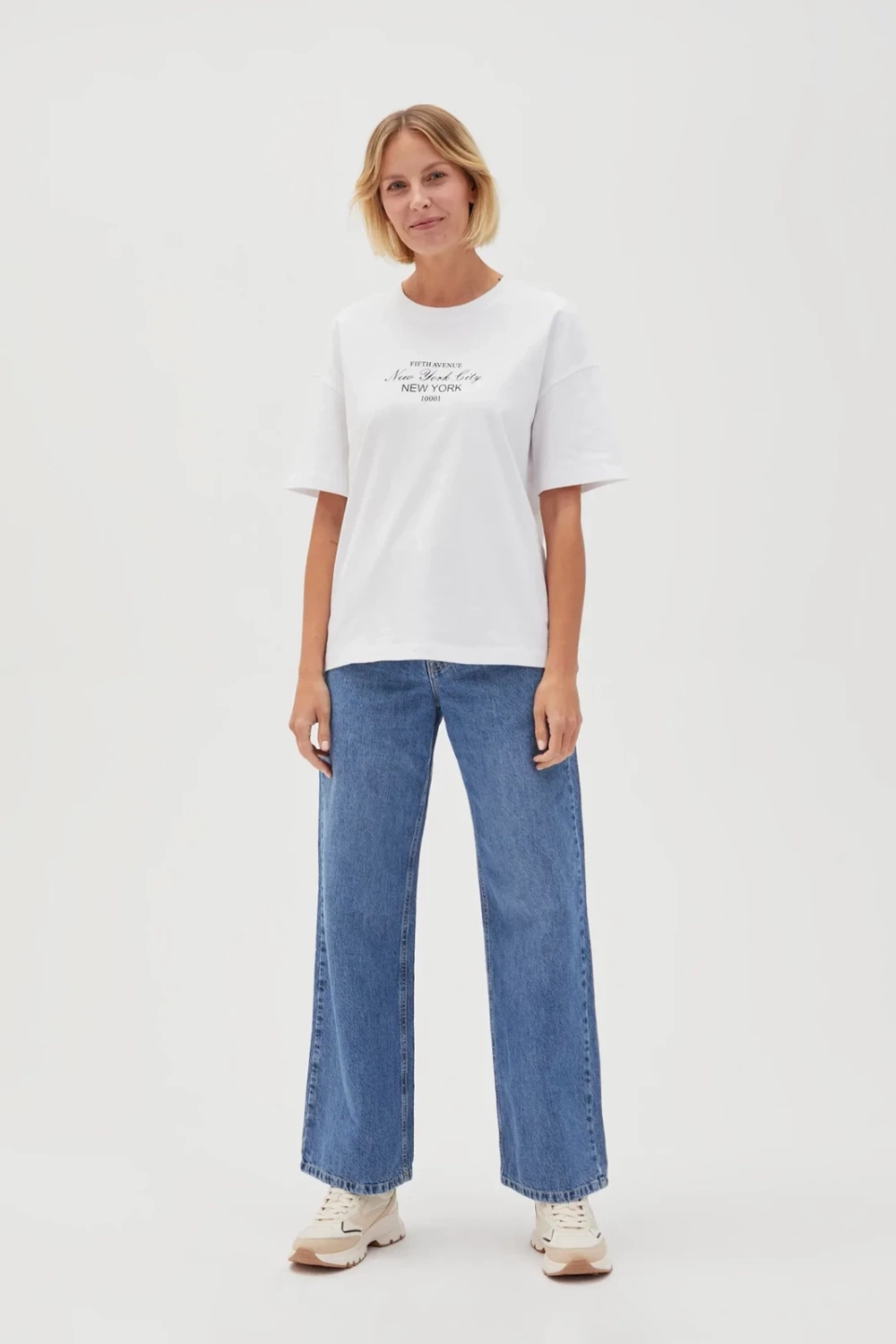 Marisse Women's T-Shirt L-Ts-4645 White