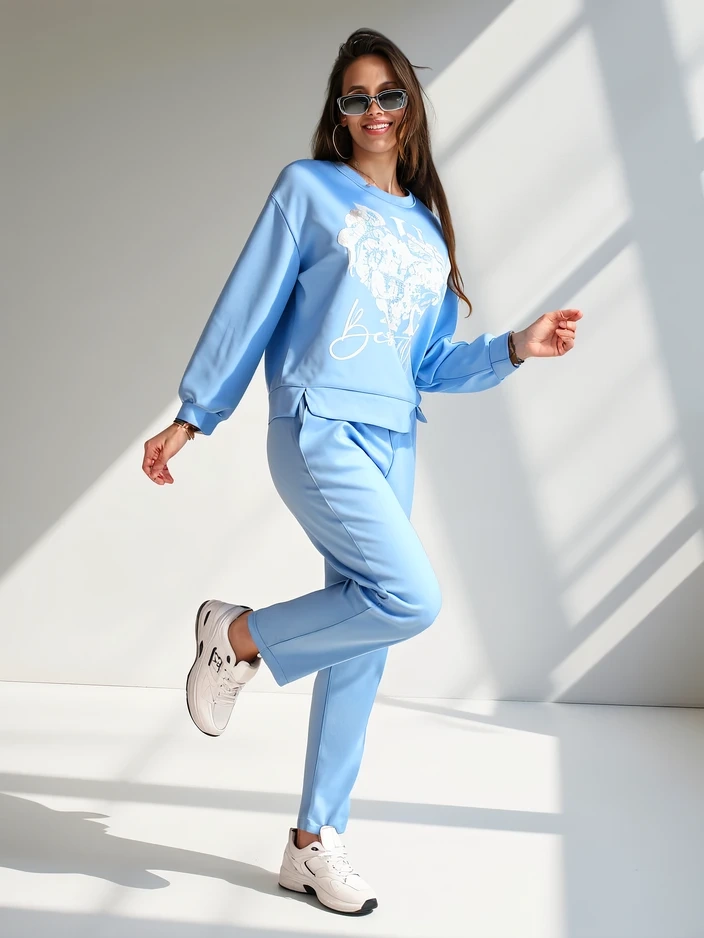 Resti Women's viscose set with print