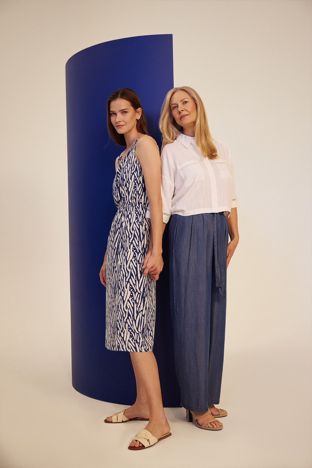 Marisse Blue Lyocell Pants