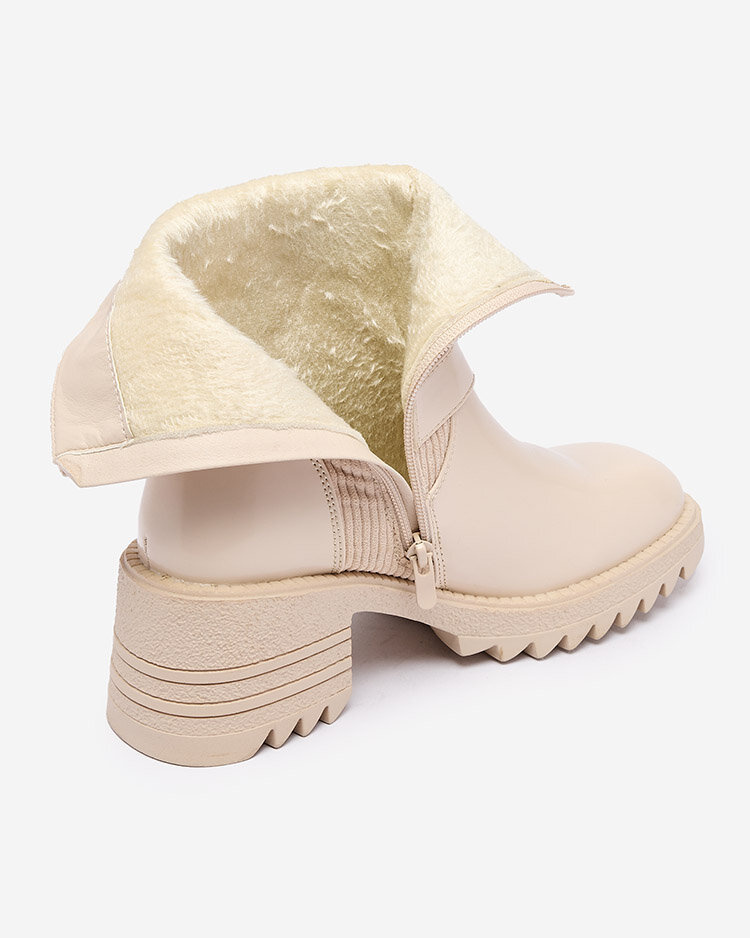 Resti Cream Women&#039;s Tedica Flat Heel Boots