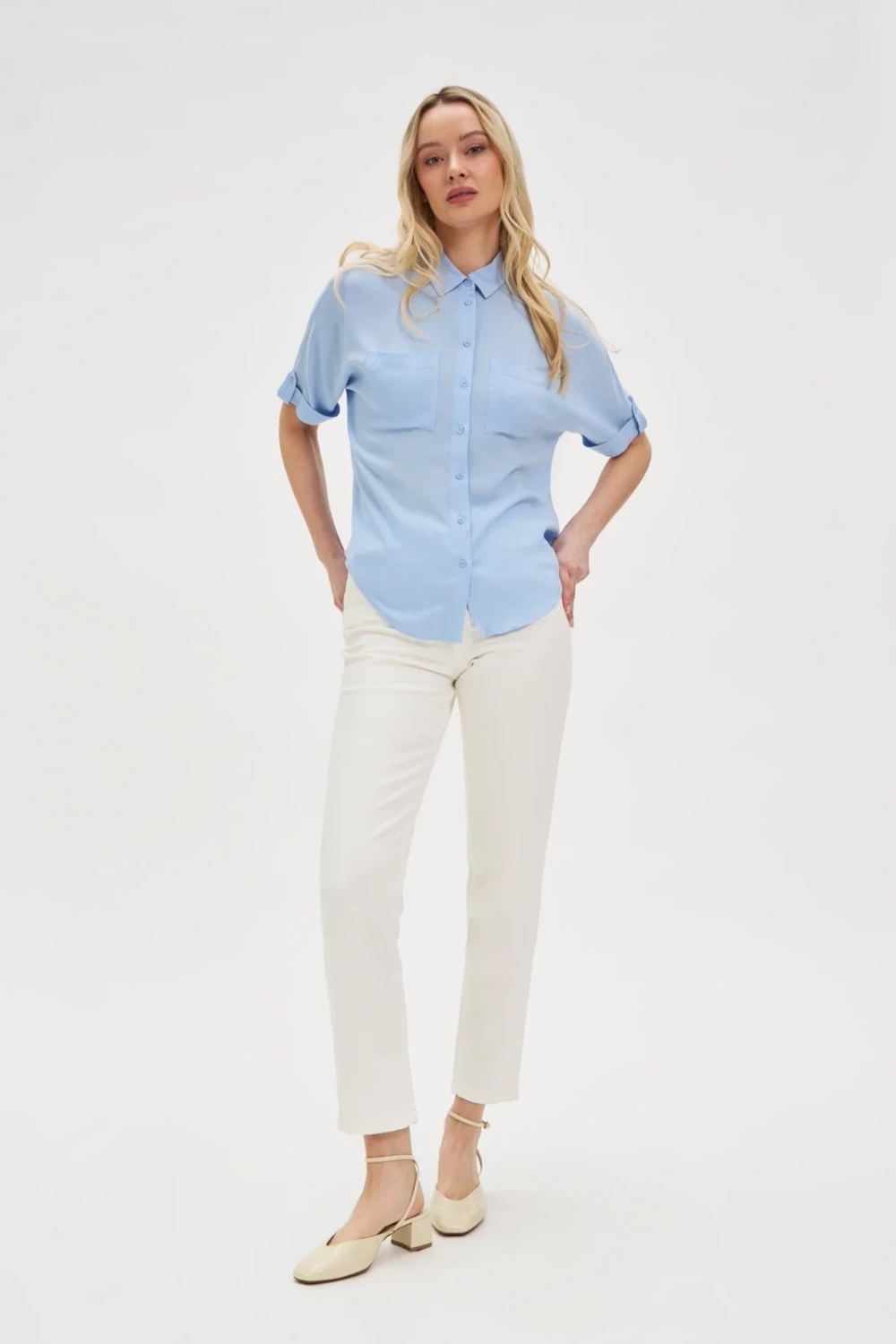 Marisse Women&#039;s Shirt L-Ko-4624 L.Blue