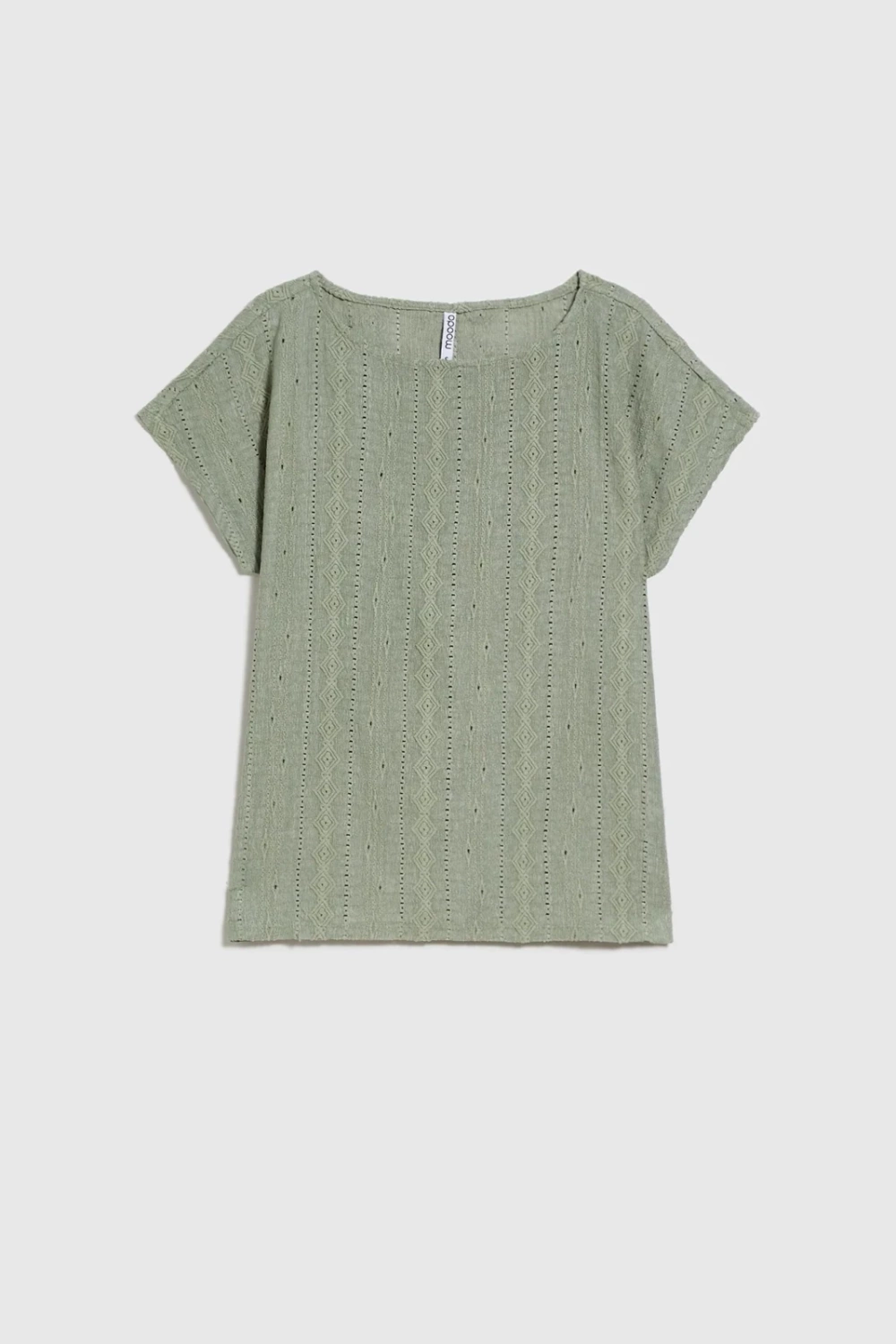Marisse Olive Short-Sleeved Blouse