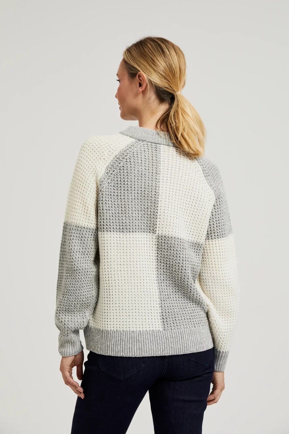 Marisse Women's Sweater Z-Sw-4500 Off White_Grey