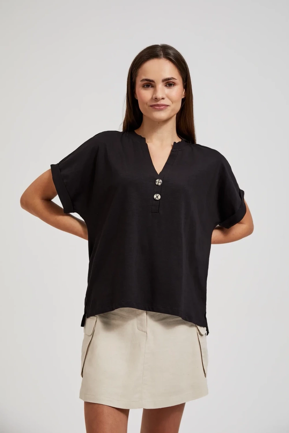 Marisse Women&#039;s Blouse L-Ts-4414 Black