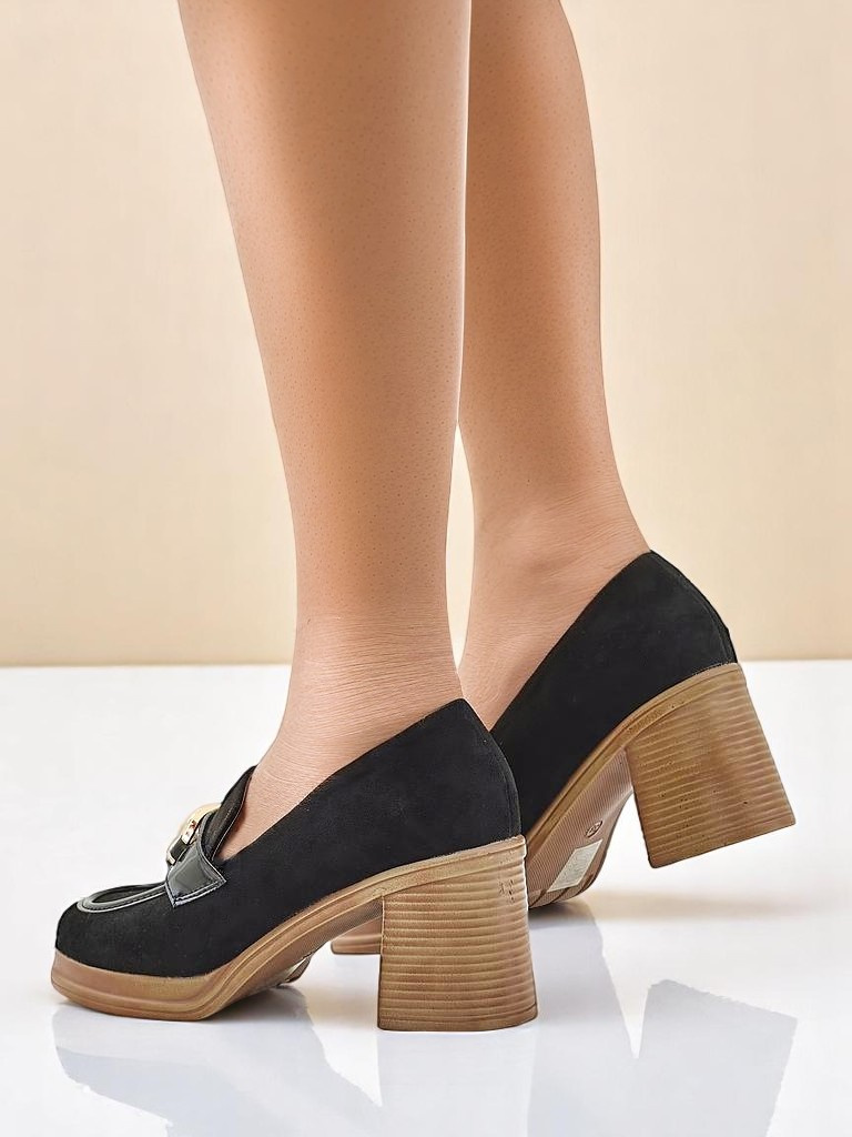 Resti Women's moccasins on a block heel Qeroy
